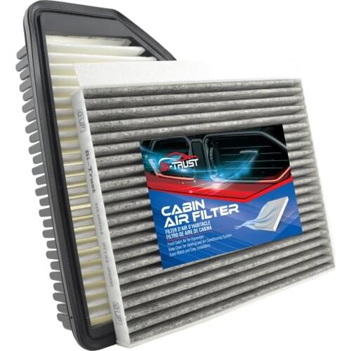 Bi-Trust Set of Engine & Cabin Air Filter replacement for 14-17 Kia Forte5/14-16 Kia Forte Koup CF10728,97133-2H001,A7F79-AQ000