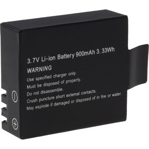 900mAh 3.7V Li-ion Battery for Eken H9, H9r, H8, H8r, H8PRO, H3, H3r, GIT-LB101 Sports Action Camera
