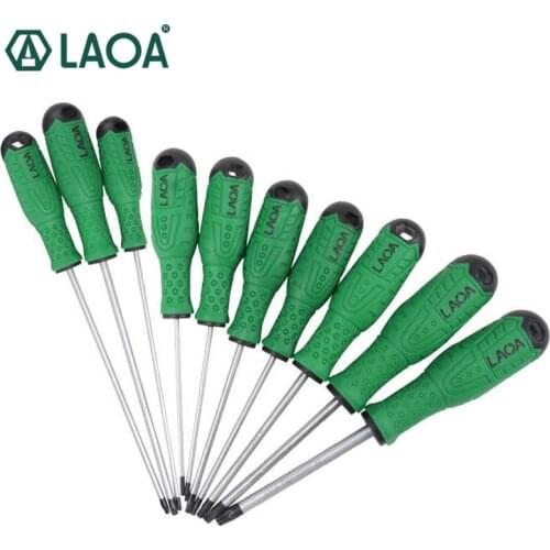 LAOA S2 Torx Screwdriver Sets Magnetic Lengthen Plum Blossom inner Hexagon Screwdriver