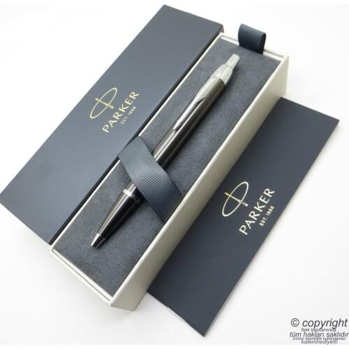 Parker Im Metal Gray CT Ballpoint Pen | Parker Pen | İsme Special Pen | Gift Pen