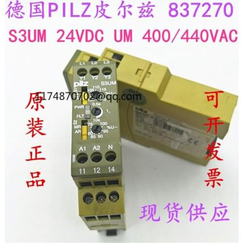 PILZ 837270 S3UM 24VDC UM 400/440VAC 100% new and original