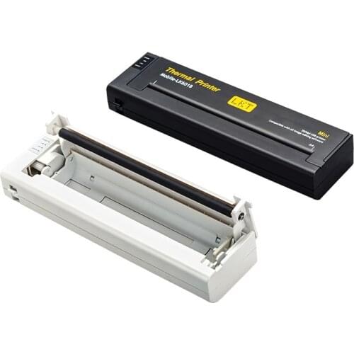 Mini portable light printer A4 mobile office thermal printer+USB interface,small compact 216mm thermal paper printer for laptop