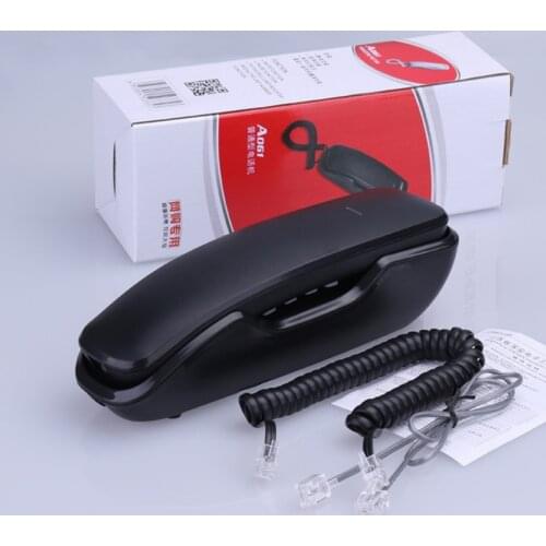 Trimline Corded Phone Wall Mountable Mini Landline Telephone with Redial, Do Not Disturb, Suitable for Home Office Hotel