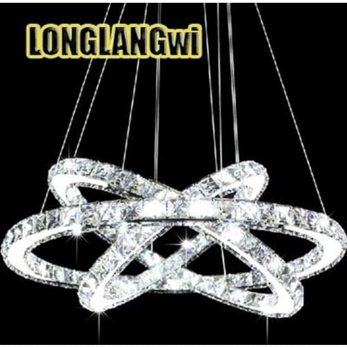 K9 modern crystal lamp chandeliers creative restaurant round LED modern Crystal chandelier bedroom living room lighting