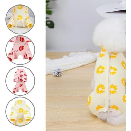 Warm Warm Puppy Four-legged Cardigan Jacket Casual Pet Winter Clothes Round Neck for Autumn