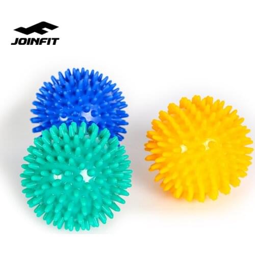 JOINFIT Hot Sale PVC 8CM Spiky Massage Ball Trigger Point Sport Fitness Hand Foot Pain Relief Plantar Fasciitis Reliever