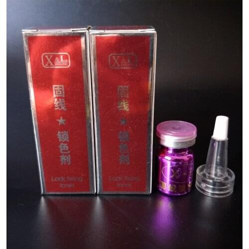 2Pcs Eyebrow Fixed-Line Agent Professional Permanent Makeup Tattoo Operation Lock Color Assistence Liquid 5ML