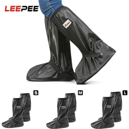 1 pair Reusable Motorcycle Scooter Bike Rain Shoes Cover Non-Slip Boot Covers Unisex Shoes Protectors For Rainy Snowy Day