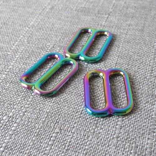 10Pcs 20mm Metal Tri-Glides Hardware Sliders Adjustable Buckle DIY Bag Dog Collar Straps Belt Clasp Garment Sewing Accessory