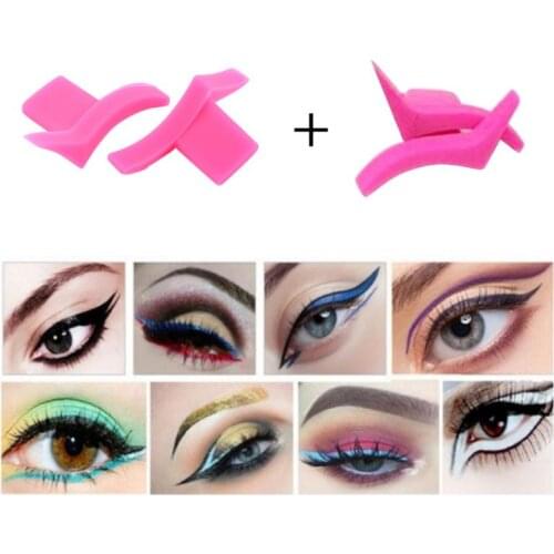 ELECOOL 4/2PCS Eyeliner Mold Seal Stamps Easy To Wear Makeup Eyes Wing Liquid Eye Liner Tools Beauty Cosmetic Tool TSLM2