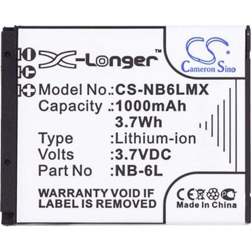 CameronSino for CANON Digital IXUS 200 IS 210 D 95 IS IXUS 105 105 IS IXY 10S 110 IS 200F 30S 31S NB-6L NB-6LH battery