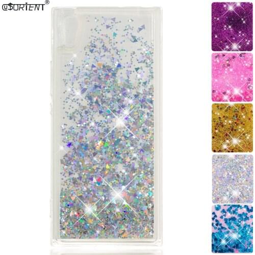 Fitted Case For Sony Xperia XA1 Bling Glitter Liquid Quicksand Phone Cover G3116 G3112 G3121 G3123 G3125 Back Cases Soft Capa