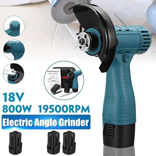 NEW 800W 18V Electric Angle Grinder Mini Brushless Angle Grinder Polishing Machine Diamond Cutting Power Tool Mini Grinder