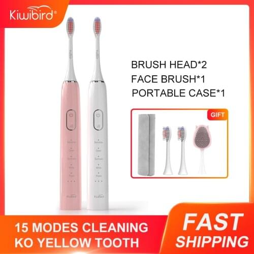 Kiwibird K5 Electric Toothbrush 5 Modes Sonic Toothbrush 90day Using 40000VPM High Vibration With Replacement Brush Head as Gift