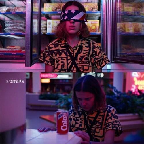 Stranger Things Eleven Costume Man Woman Cosplay Party T-shirt Strangestory 3D Print Blouse Short Sleeve Carnival Clothes