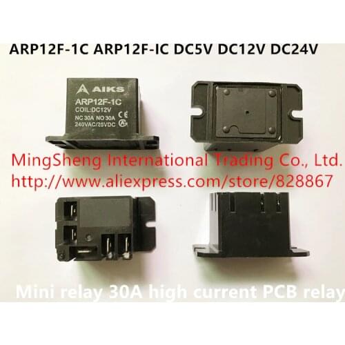 Original new 100% ARP12F-1C ARP12F-IC DC5V DC12V DC24V mini relay 30A high current PCB relay