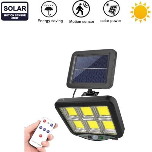 Seperable Multifunctional rotable solar LED Lights Solar Powered Lamp Outdoor Camping Light Waterproof Lighting motion sensor re