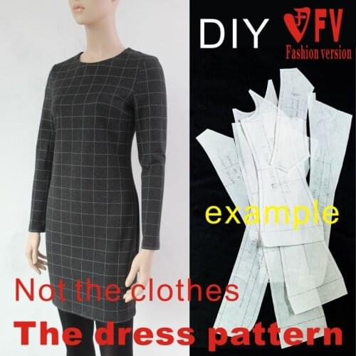 Dresses Sewing Pattern Template KNIT Elasticity is very big Cutting drawing Clothing DIY ((Not selling clothes)) BLQ- 225