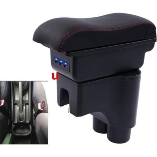 For Daihatsu sirion armrest box central Store content box products interior Armrest Storage accessories parts