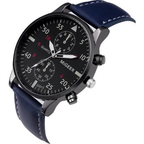 Luxury Watch 2021 New Korean Mens Watch Belt Quartz Watch MiGEER Fashion Casual Watch Business Watch Men Fashion Relogio