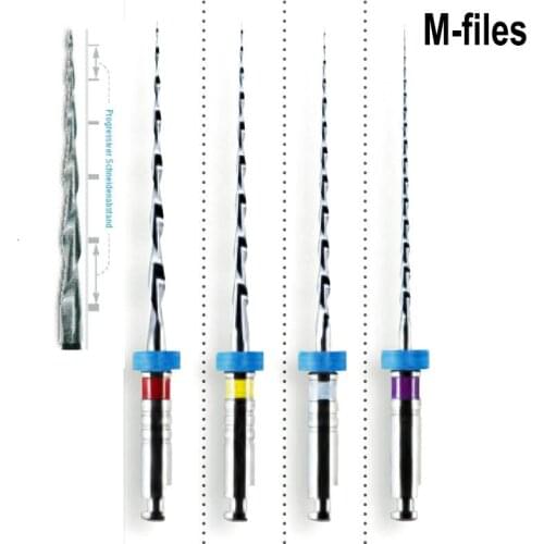 Dental Instrument M files Endo Rotary Endodontic Files 25mm Dental Endo Motor Files Instrument M-two Dentistry