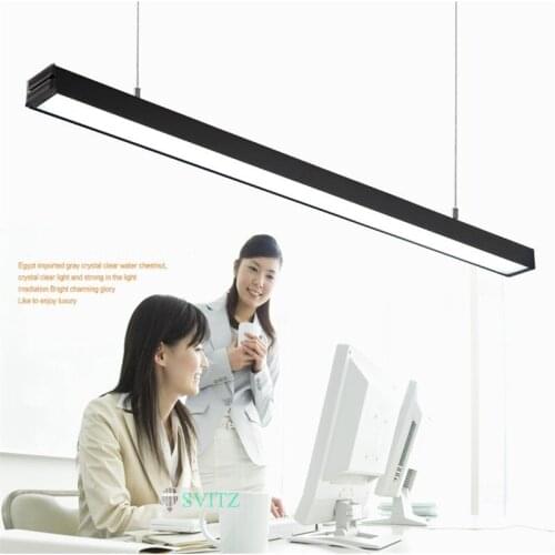 SVITZ LED office Pendant Lights modern meeting room building library strip aluminum Light Fixtures commercial lighting Led Lamp