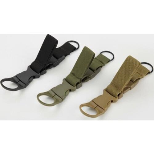 Outdoor Tactical Keychain Tool Water Bottle Hanger Camping Equipment Backpack Hook Buckle Survival Safe Tool Hunting Travel Gear