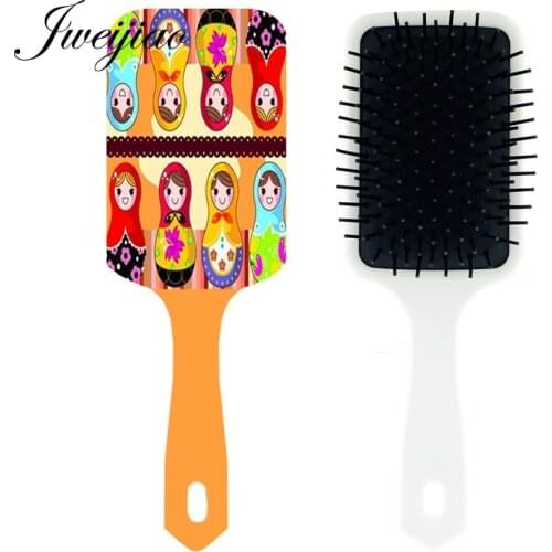 Youhaken Russia Doll Photo Massage Comb Womans Tangle Hair Brushes Girls hairbrush