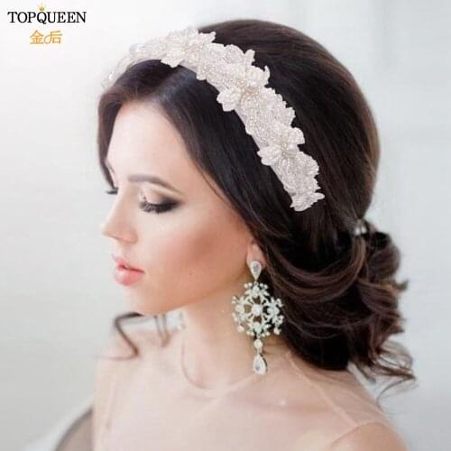 TOPQUEEN S219-D Handmade lady Hairbands Baroque Headband For Womens Party Wedding Hair Hoop Cute Princess Headdress