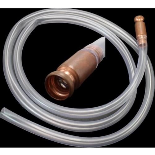 1.8m Manual Hand Siphon Pump Tube Hose Gasoline Fuel Water Shaker Siphon Safety Self Priming PVC Pipe For Water Pump