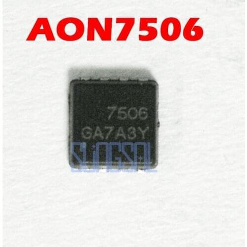 10pcs/lot 100% Original AON7506 AO7506 7506 MOSFET QFN-8