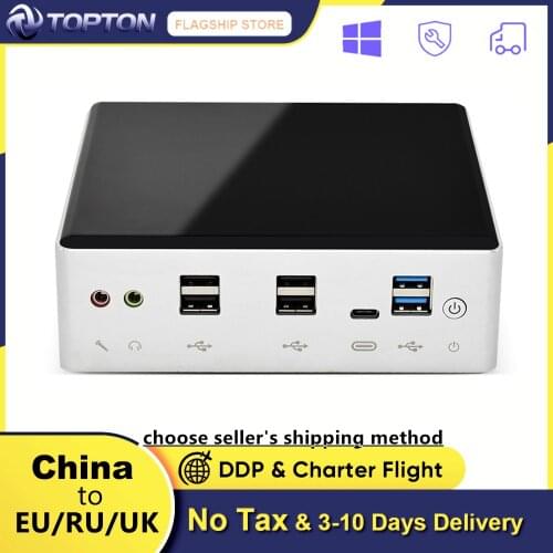 2*DDR4 Pocket Mini PC Windows 10 Intel Core i7-10510U i5-10310U Micro PC Computer M.2 SSD UHD Graphics 620 AC WiFi HDMI DP USB-C