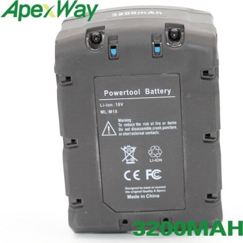 ApexWay Battery for Milwaukee M18 48-11-1850 48-11-1852 48-59-181 48-59-1850 2646-22CT 2643-21CT 2641-21CT 2646-21CT 2646-20