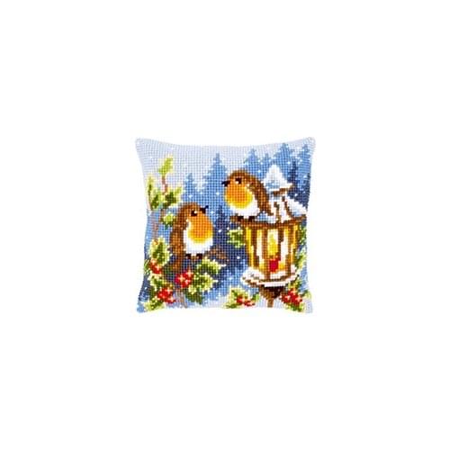 CX0704 Tapestry pillow Crafts Cushion Cover Cross Stitch Printed Crewel Yarn Pillow Case Cross Stitch Kits for Embroidery