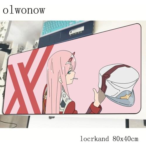 Darling in the franxx mousepad gamer best 800x400x2mm gaming mouse pad gifts notebook accessories laptop padmouse ergonomic mat