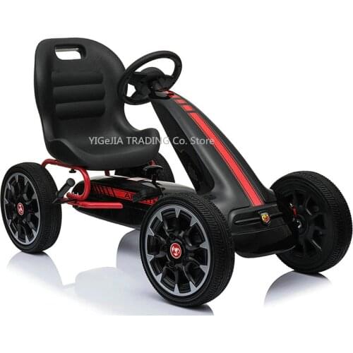 Childrens Four Wheel Pedal Go Cart Sports Toy Car for Exercise Training, New Arrival Pedal Go Kart, 12 INCH eva Wheel go kart