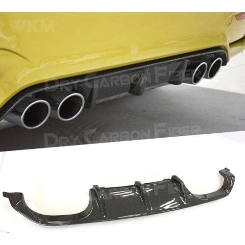 MP Style Dry Carbon Fiber Rear Bumper Diffuser Lip Spoile for BMW 3 Series F80 M3 4 Serises F82 F83 M4 2014-2019 Fiber Glass