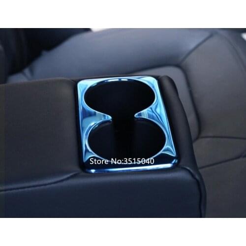 For KIA Sportage R 1 PC Brand New Stainless Steel Rear Seat Water Cup Frame Cover Trim stickers Car Styling Auto Accessories
