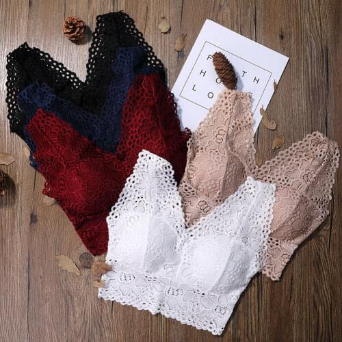 Women Push Up Padded Bralette Lace Crop Top Strappy Bustier Vest Top Ladies Short Tank Top Summer