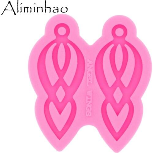 DY0406 L/M/S Earring Interlocking Handmade DIY epoxy mould Silicone Molds Tassel Earring women trinket fashion jewelry