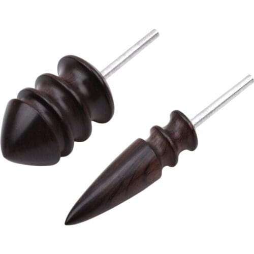 Electric Leather Tool Edge Polishing Slicker Flat / Pointed Head Sandalwood Leathers Craft DIY Tools Tip Burnisher Grinding Rod