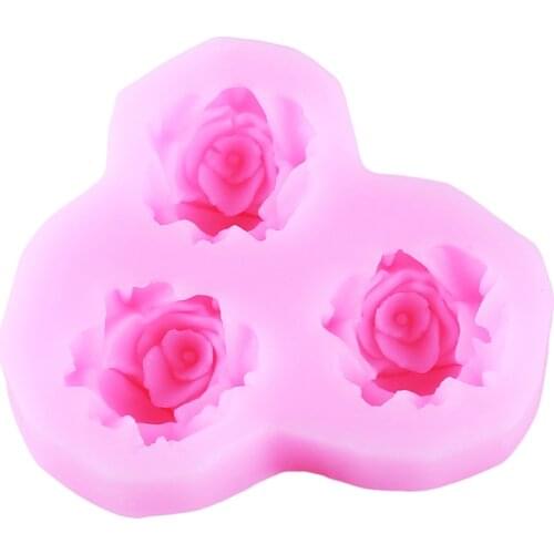 3D Rose Flower Silicone Mold Cake Decorating Tools Fondant Gift Decorating Chocolate Cookie Soap Polymer Clay Baking Molds