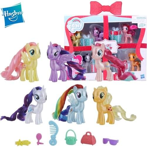 Hasbro My Little Pony Figures Toys Anime Action Figures Toys Collection Model Pinkie Pie Rarity Doll Girls Toys Christmas Gift