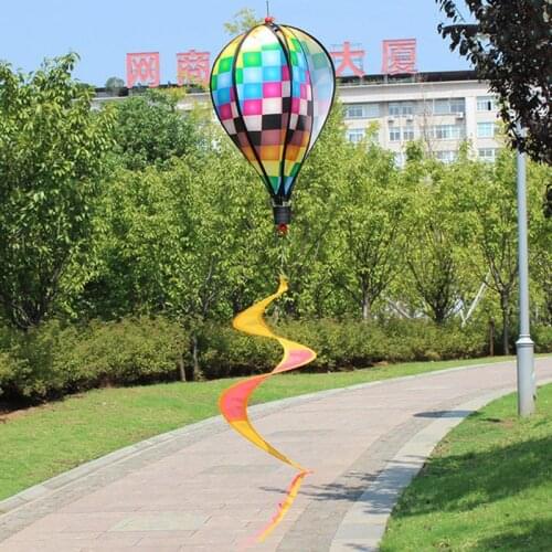 Hot Air Balloon Toy Windmill Spinner Garden Lawn Yard Ornament Outdoor Party Favor Supplies