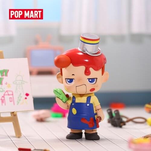 POP MART migo-naughty boy series Series Collection Doll Collectible Cute Action Kawaii animal toy figures free shipping