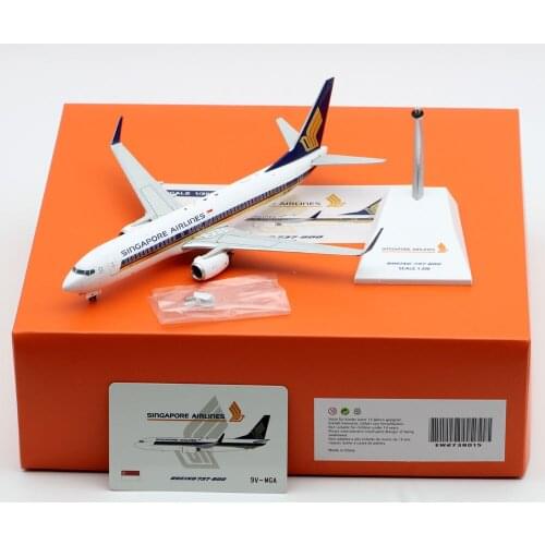 1:200 Alloy Collectible Plane Gift JC Wings EW2738015 Singapore Airlines Boeing B737-800 Diecast Aircraft Jet Model 9V-MGA