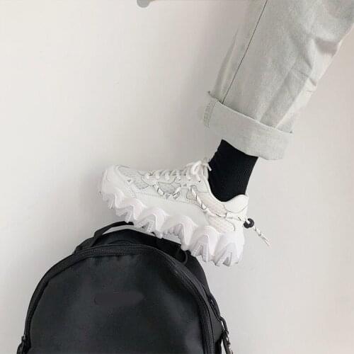 Woman comfort growing height vulcanized sneakers female genuine leather platform trainers shoes ladies fashion footwear