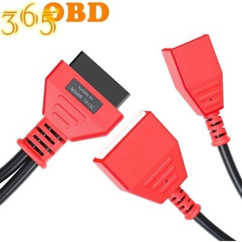New 2020 is suitable for Nissan (B18) autel maxisys ms908 ms908p 16 + 32 pin external thread to OBD2 cable