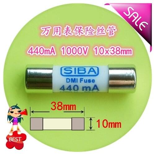Fuse 440 ma 1000 v 10 x38mm 5019906 multimeter fuse tube molten core