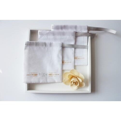 Customized Logo cotton Gift Bags sample pouch bag Jewellry Package Pouch